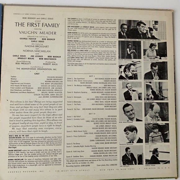 The First Family / Rides Again / The Other Family 3 LP VG+ Spoken Word Comedy - Picture 4 of 9